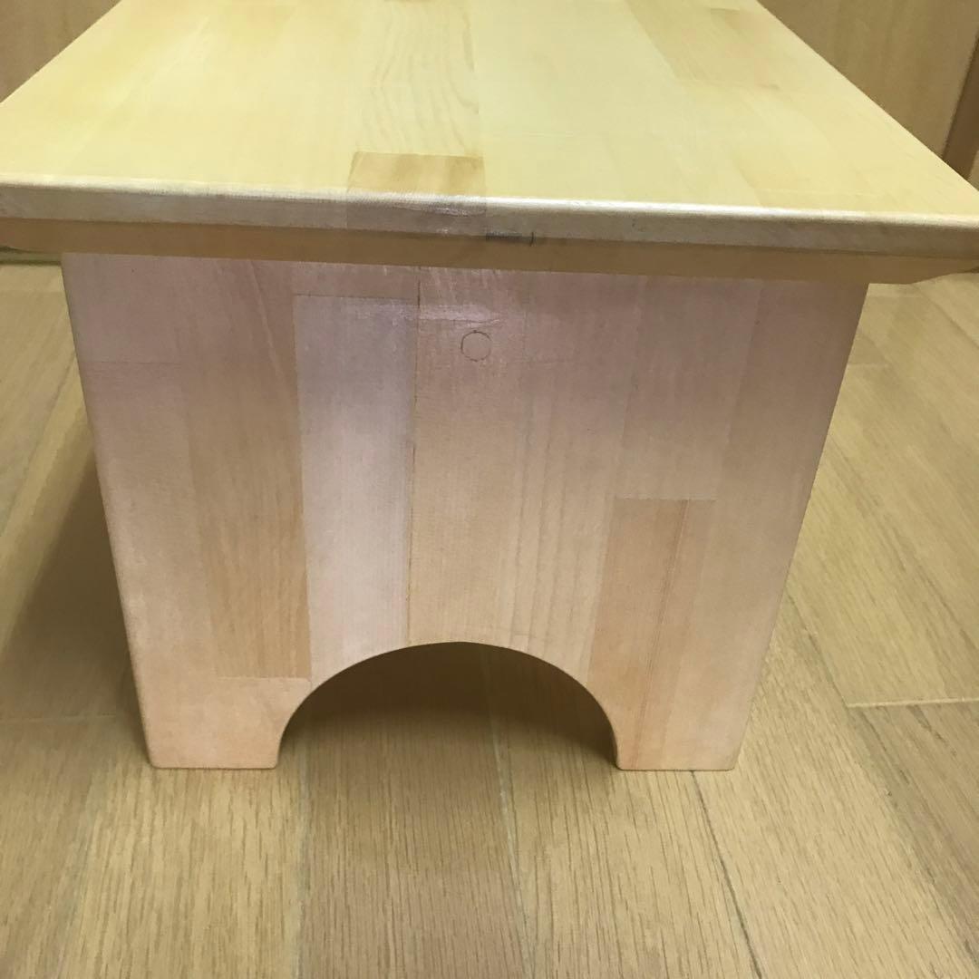 木製　踏み台　スツール　ロースツール 花台