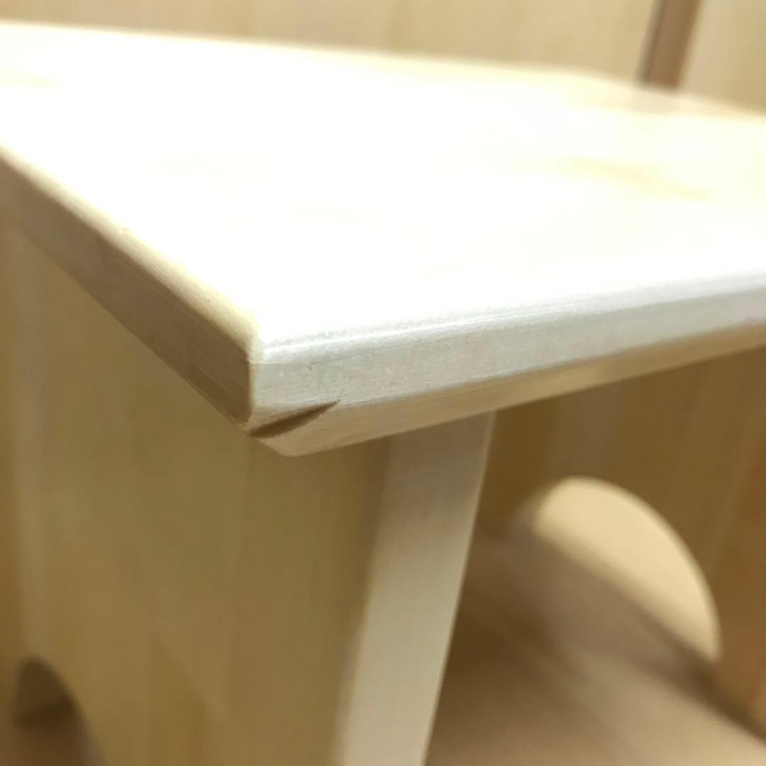 木製　踏み台　スツール　ロースツール 花台