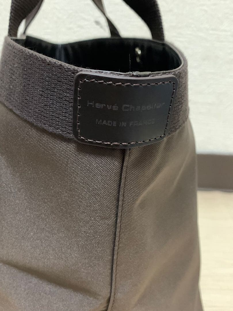 h*o様 エルベシャプリエ 707c ノワール人気色モカ舟形 トートバッグ M