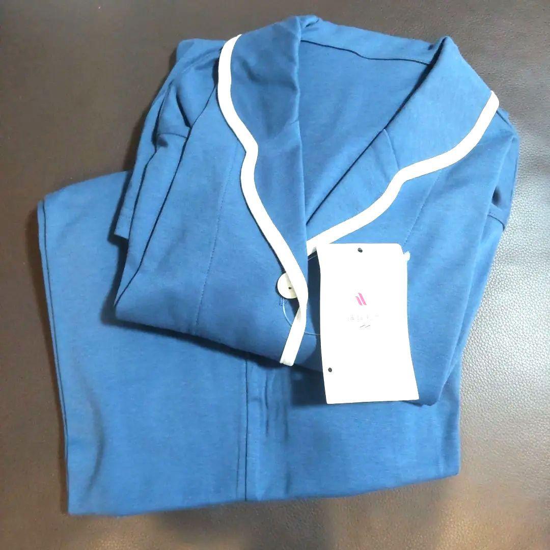 【チャコ】新品タグ付き 高級 睡眠科学 パジャマ ルームウェア Mブルー