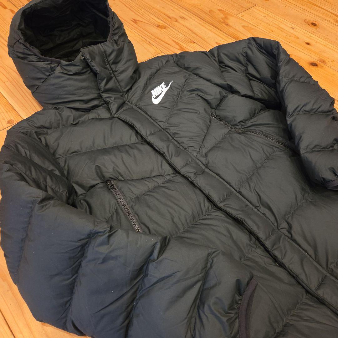 Nike フード付きダウンコート Lサイズ ブラック
