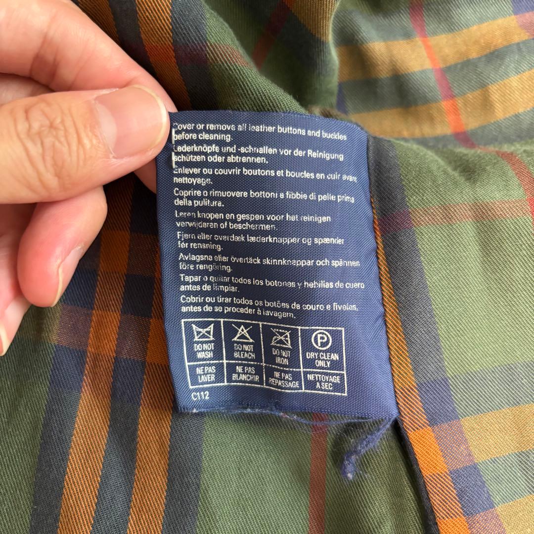 バーバリー　Burberry　トレンチコート　チェック　ベージュ　希少　Lサイズ