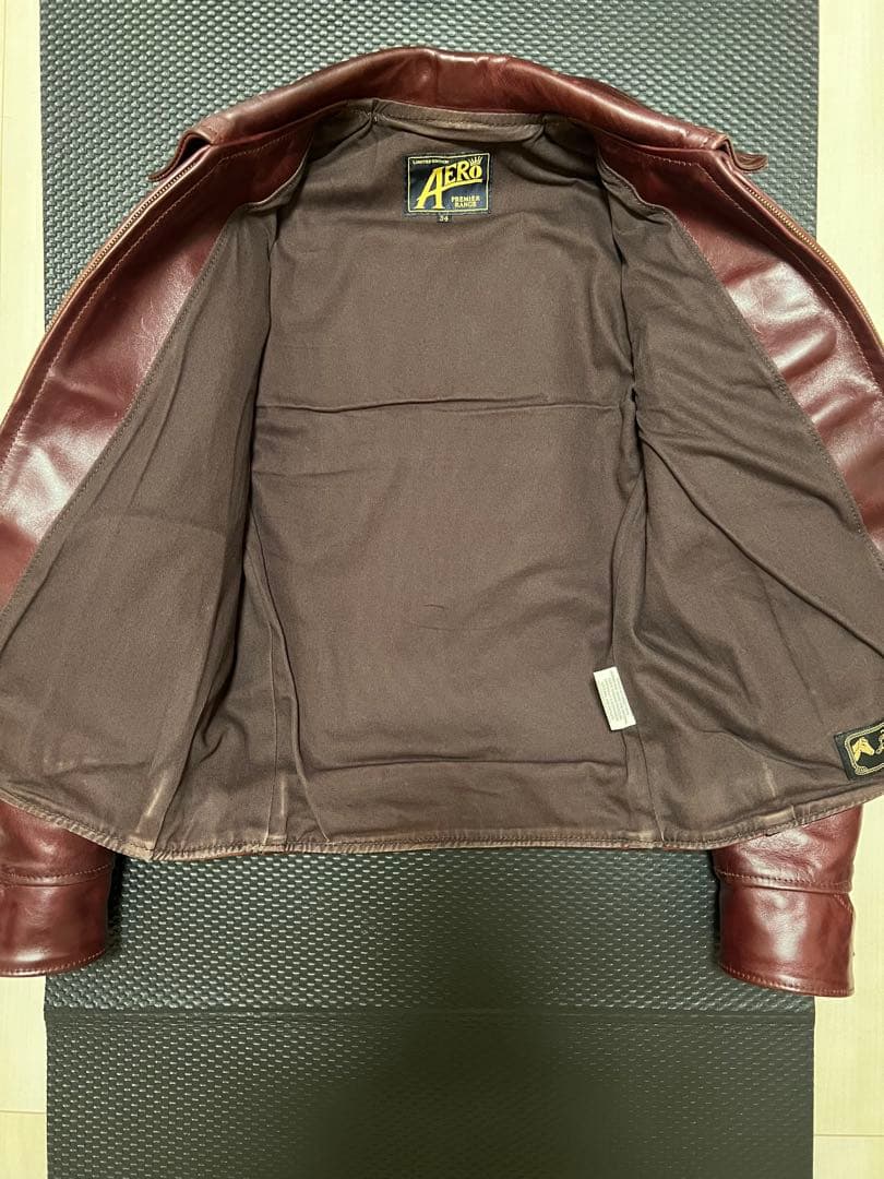 エアロレザー ハイウェイマン プレミアレンジ 34 コードバンカラー