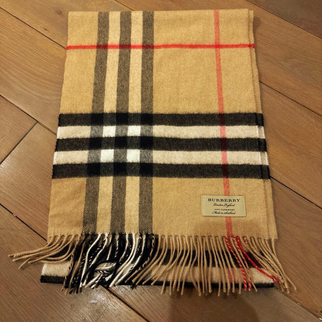 美品✨Burberry カシミヤ100%マフラー