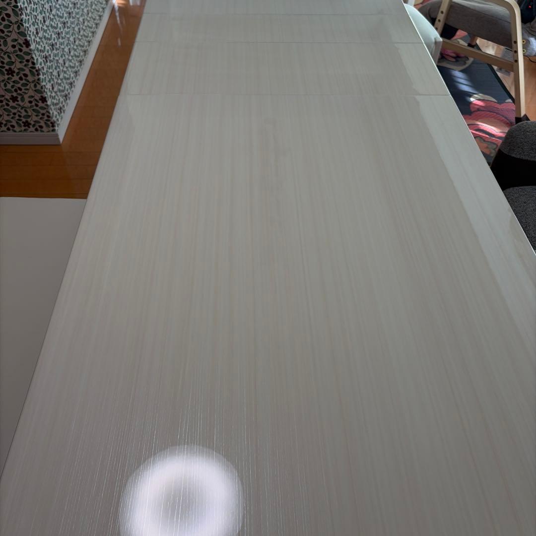 ホワイト 長方形 ダイニングテーブル