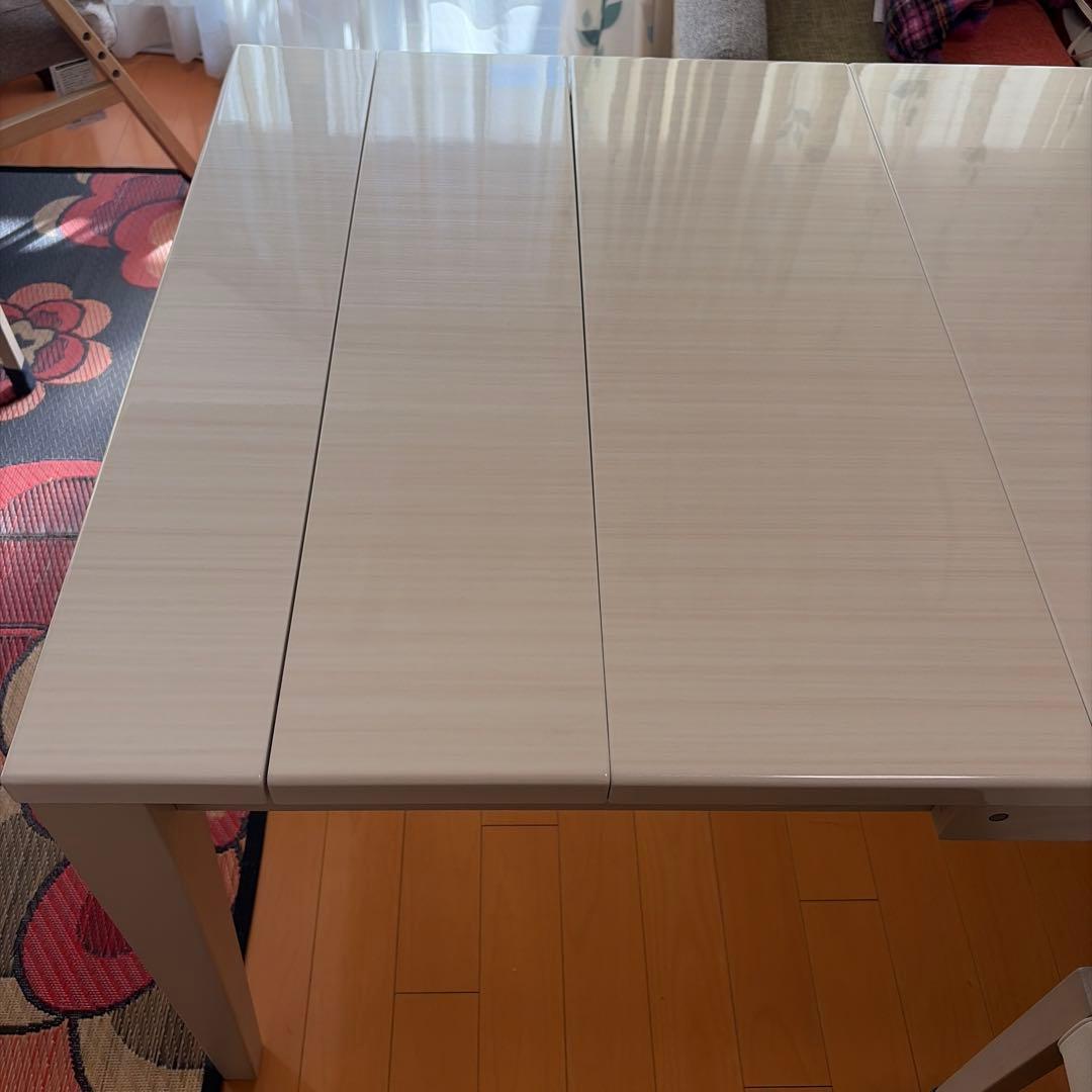 ホワイト 長方形 ダイニングテーブル