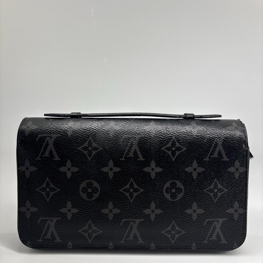 極美品 ルイヴィトン モノグラム エクリプス ジッピー XL 長財布 ブラック