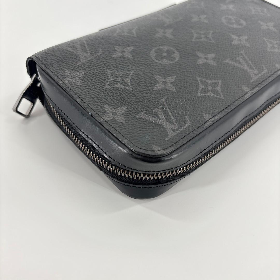 極美品 ルイヴィトン モノグラム エクリプス ジッピー XL 長財布 ブラック