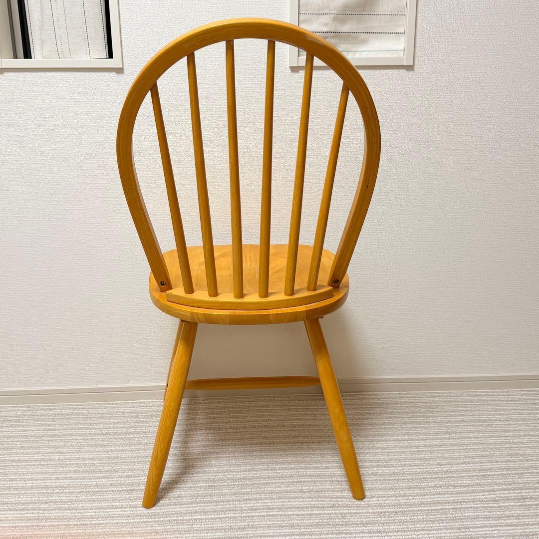 【美品✨】ウィンザーチェア　木製ダイニングチェア　フープバック