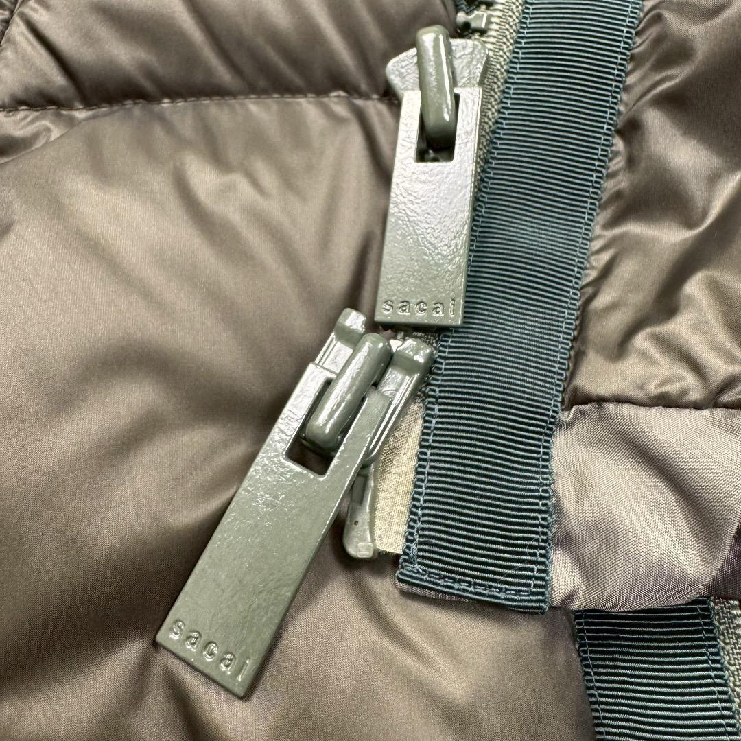 定価11万＊未使用級✨ sacai サカイ ダウンベスト 3WAY カーキ M