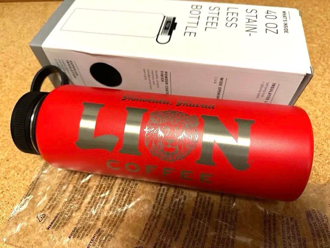 ライオンコーヒー ハワイ 大容量ステンレスボトル 水筒40oz