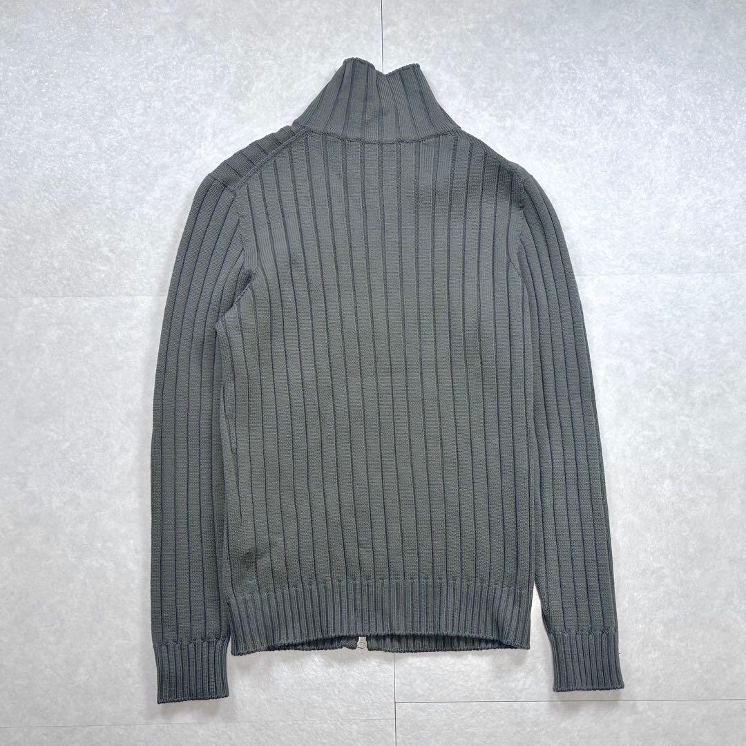 ZANONE flexwool ドライバーズニット ジップカーディガン リブ