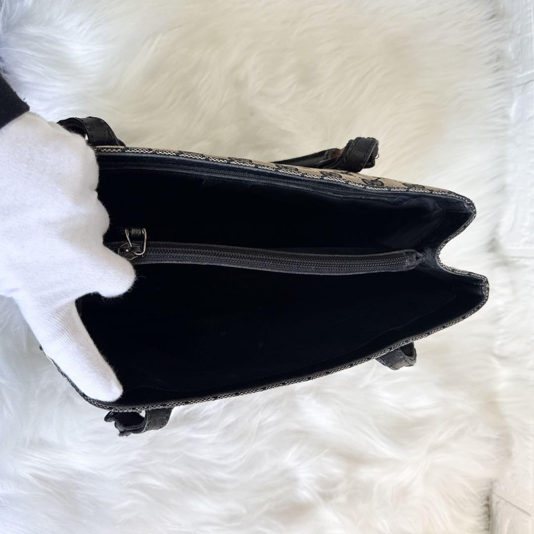 GUCCI バンブートートバッグ GG CANVAS キャンバス ブラック