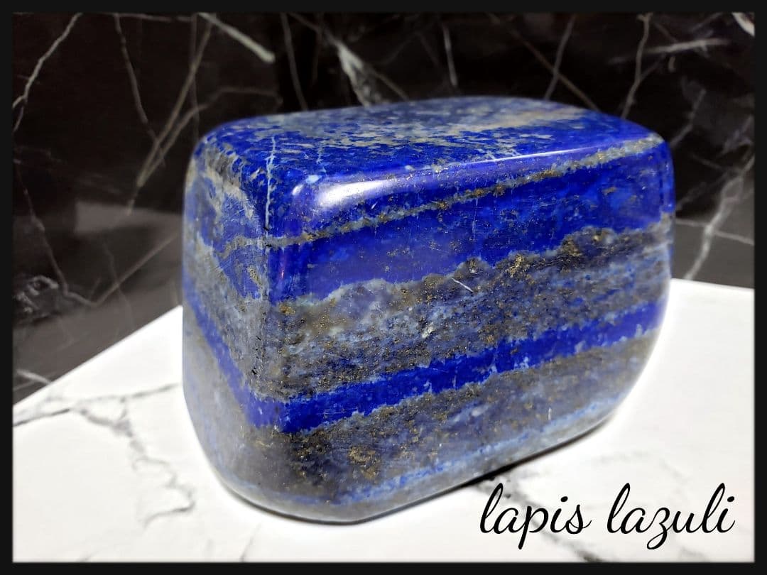 【最高グレード/ディープブルー✤ラピスラズリ_原石】