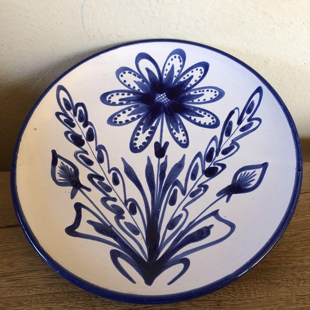 ロベール・ピコ　たんぽぽ　ハンドペイント　大プレート