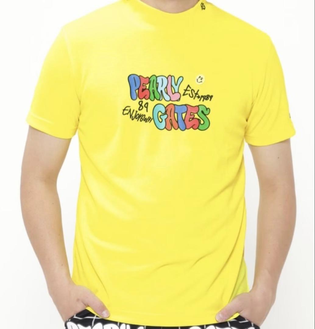 新品 パーリーゲイツ マイクロメッシュストレッチ半袖カットソー(7)3L/黄