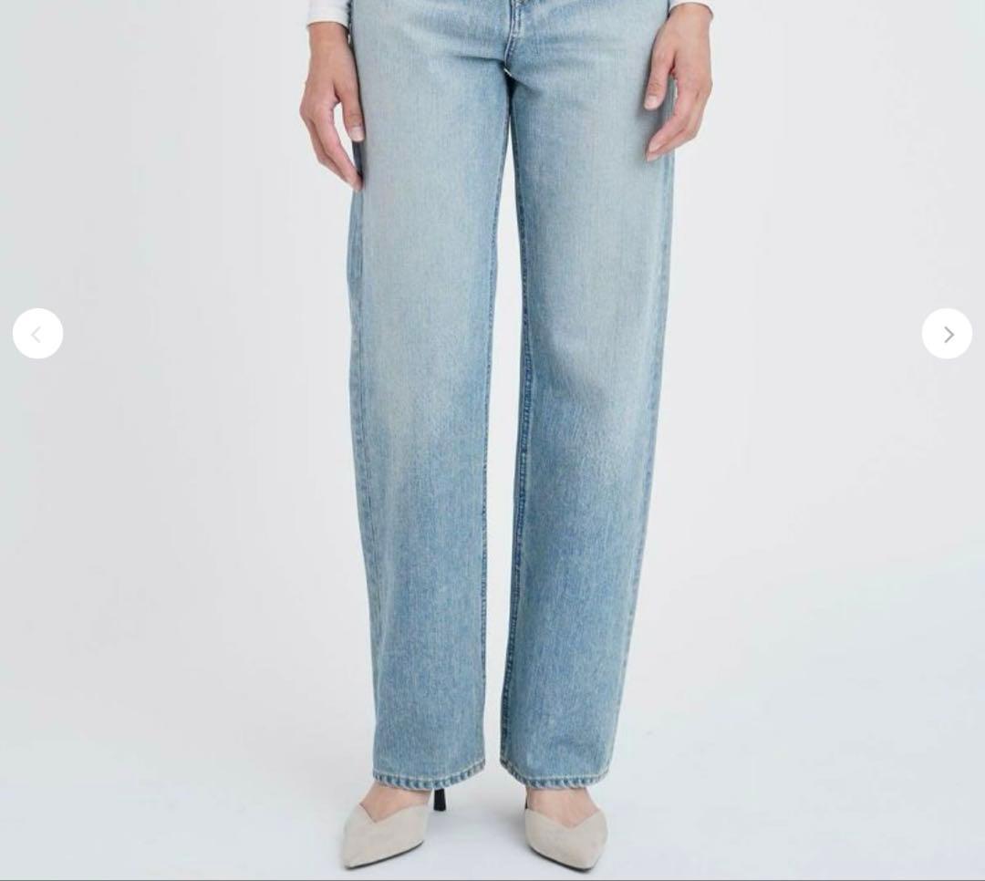 美品ヤヌーク ボーイズストレートLea 57142231 サイズ27 裾上げ済