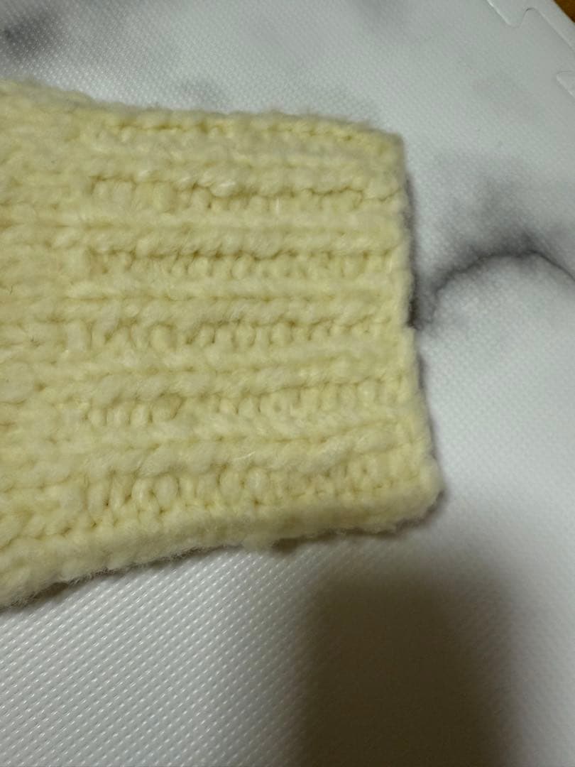 【現行商品】ウィムガゼット　ハンドニットカーディガン　レモンイエロー