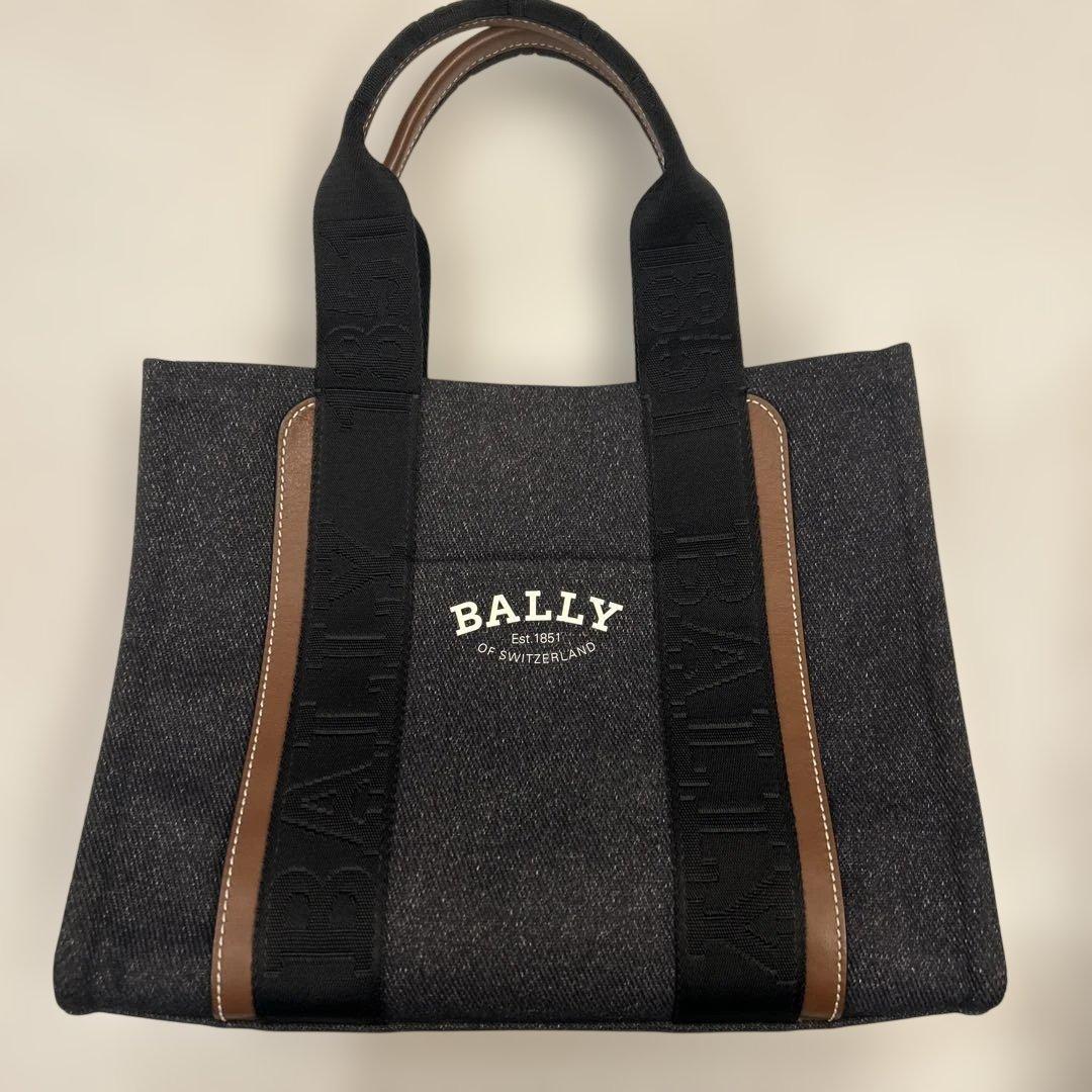 BALLY ダークデニム ハンドバッグ