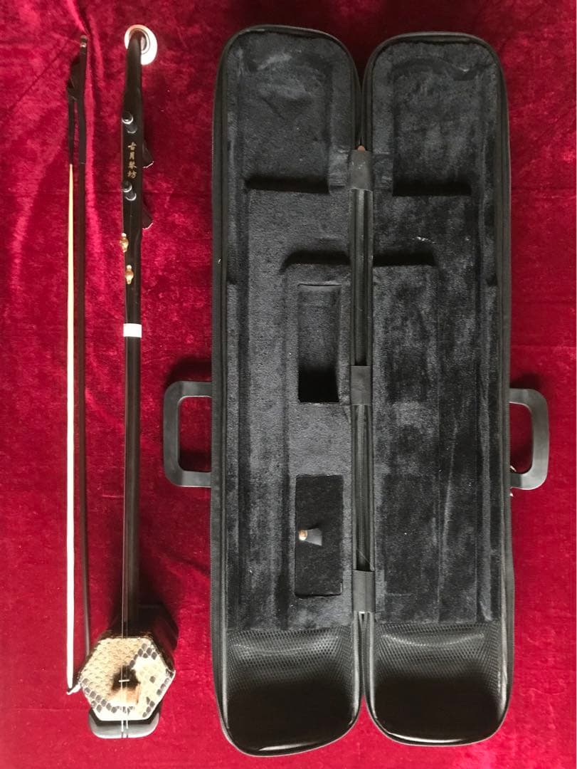 格安・二胡★上級紅木★錦蛇皮★古月琴坊★十年保証★二胡必需品揃い★中級者用