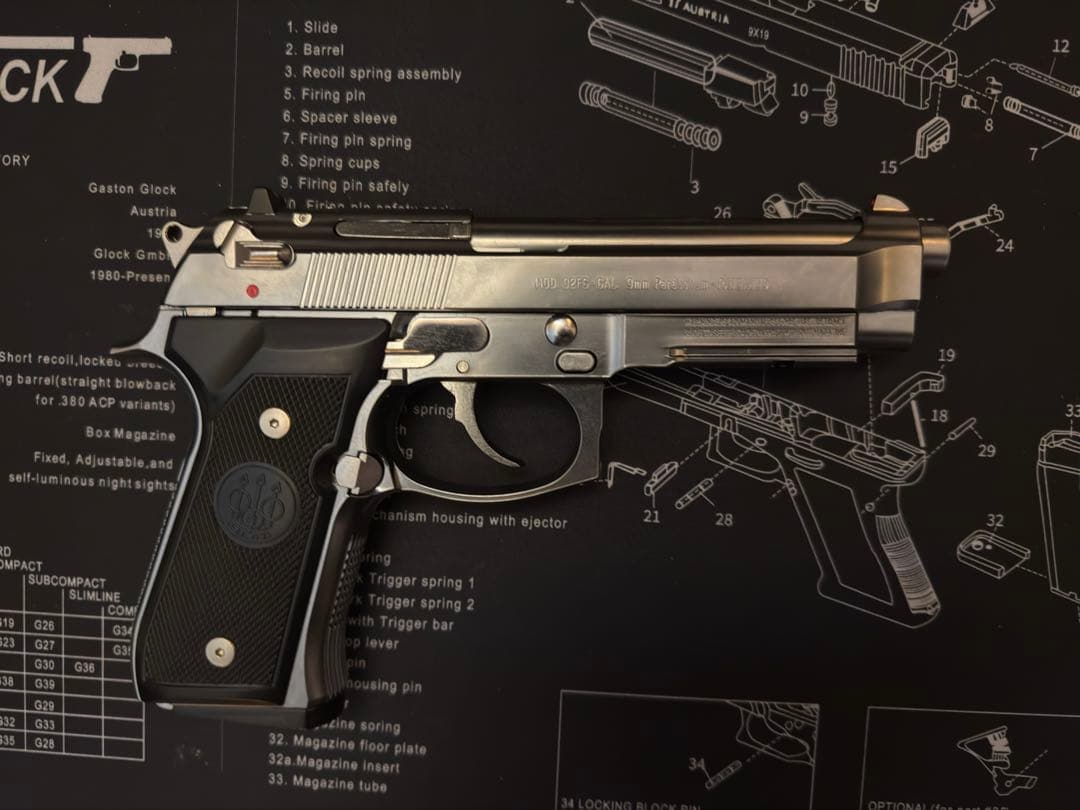マルシン　M9A1 ABSシルバー　モデルガン　未発火
