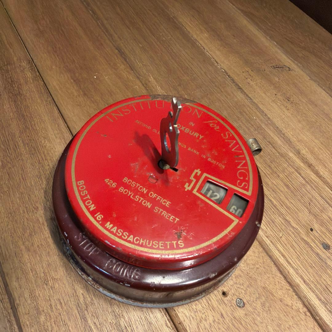 USAヴィンテージ バンク 貯金箱 金庫 add アドバタイジング4