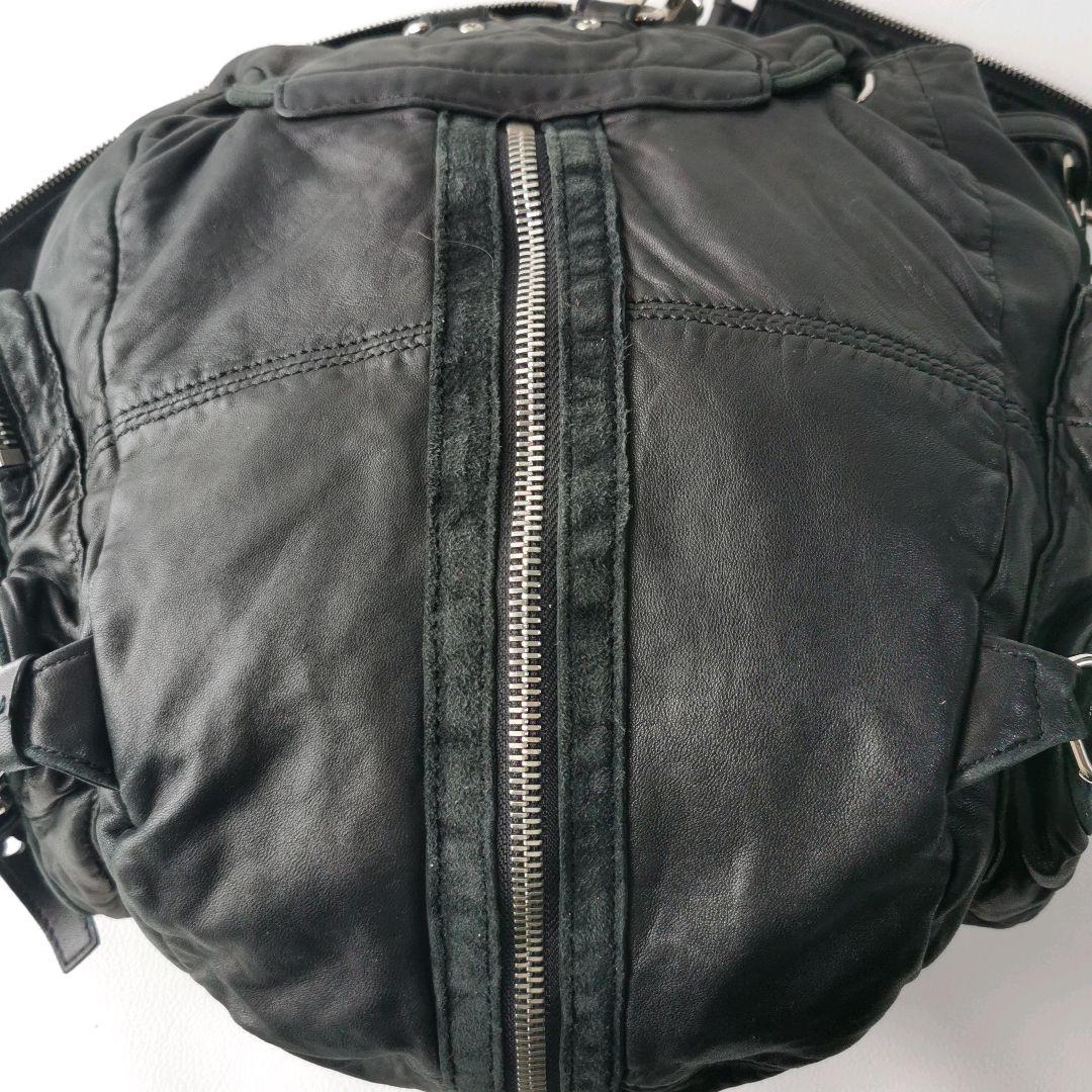 アレキサンダーワン リュックサック バックパック バッグ レザー ブラック