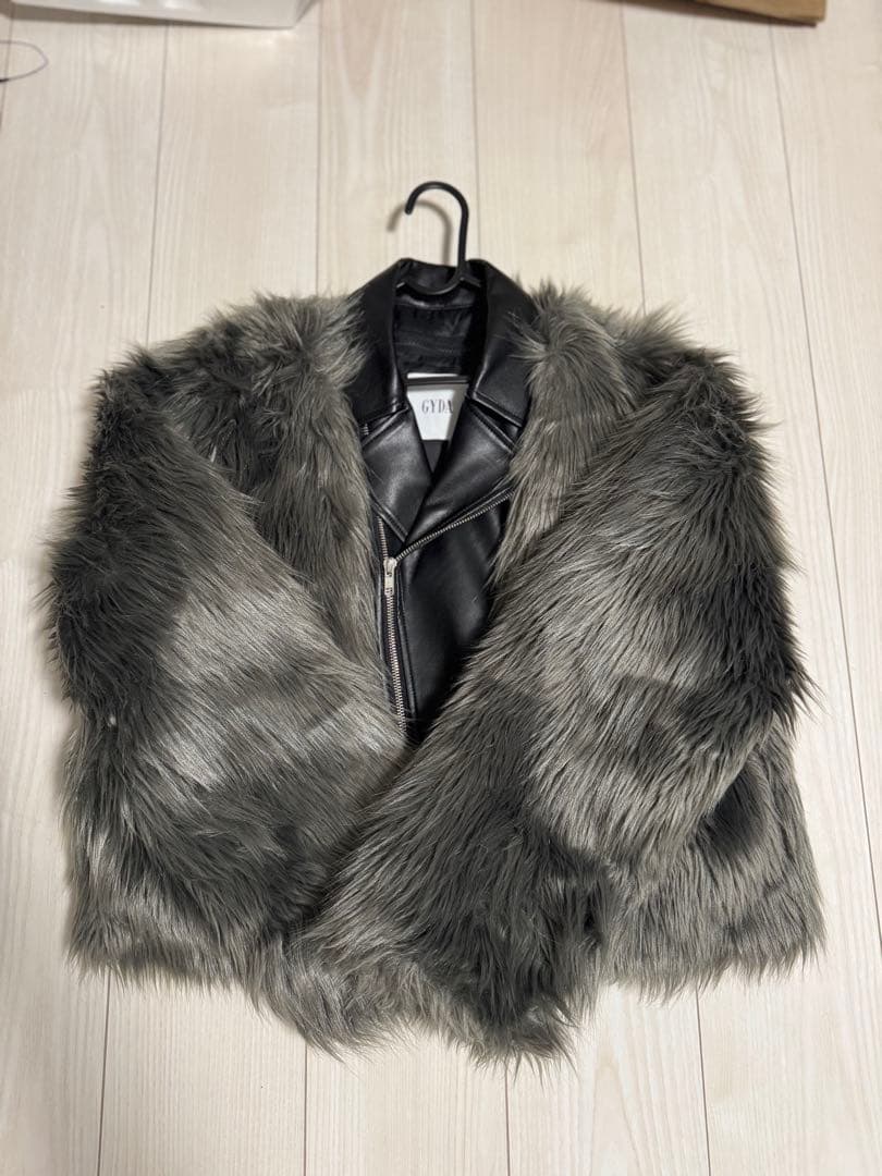 GYDA レイヤードエコファーライダースジャケット