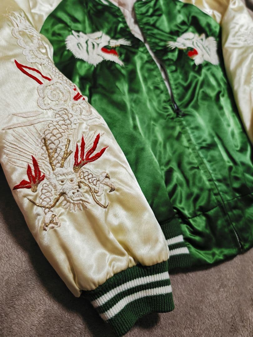 プリンス商会 虎龍 日本製 handmade スカジャン unisex サテン