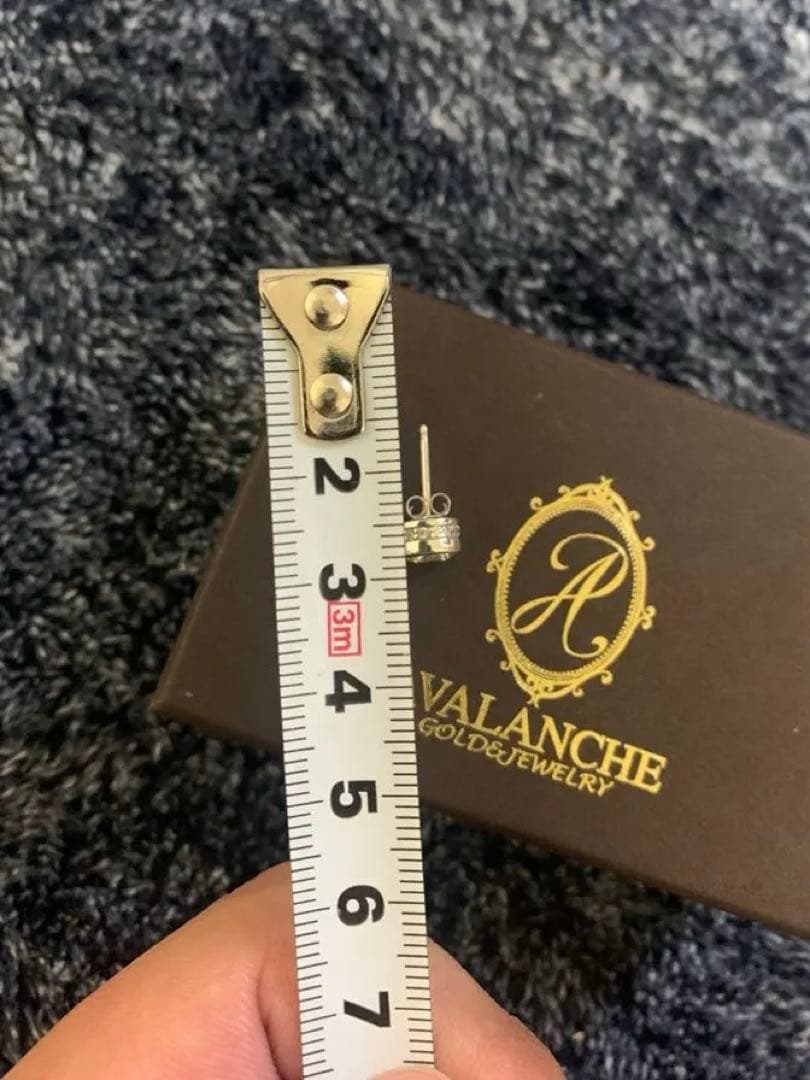 AVALANCHE 10K ホワイトゴールド ピアス HIPHOP アヴァランチ