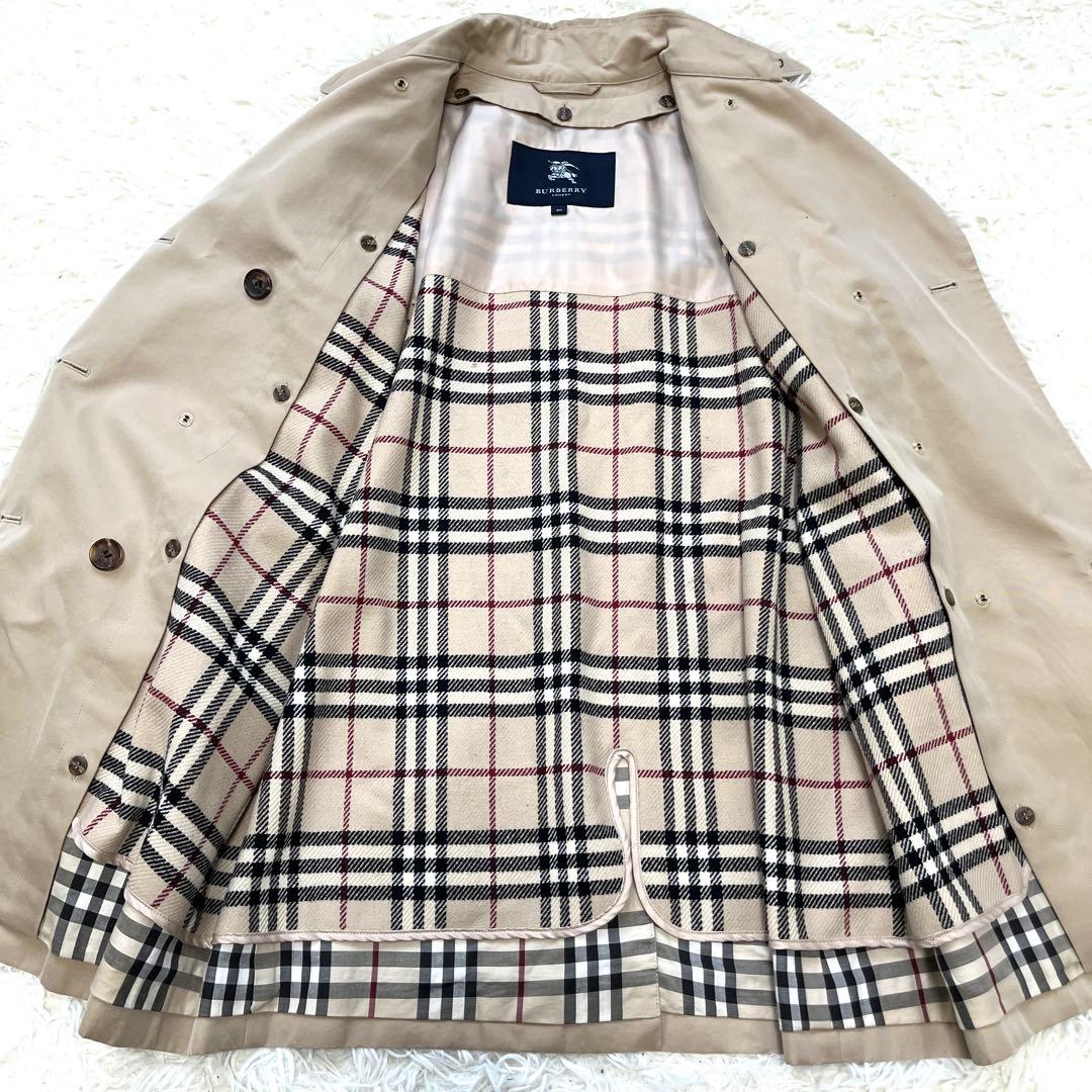 美品 バーバリー トレンチコート ノバチェック ライナー ベルト付 L ベージュ