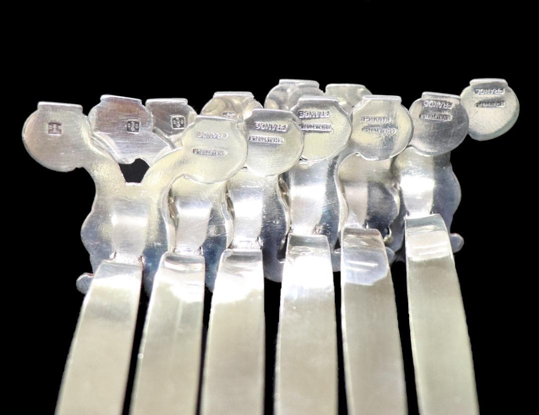 クリストフル ナイフレスト 希少モデル コキーユ 貝殻6個セット箱付き シルバー