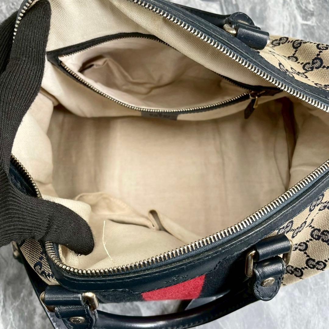 ✨️美品✨GUCCI ボストンバッグ ショルダー 2way シェリーライン ᏩᏩ柄