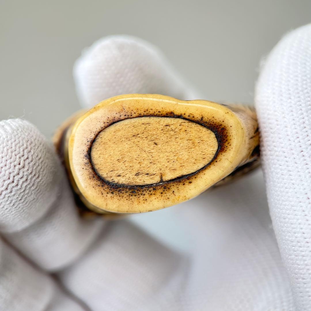 彫刻極上根付天然素材アンティーク骨董飾り物古美術置物細密細工