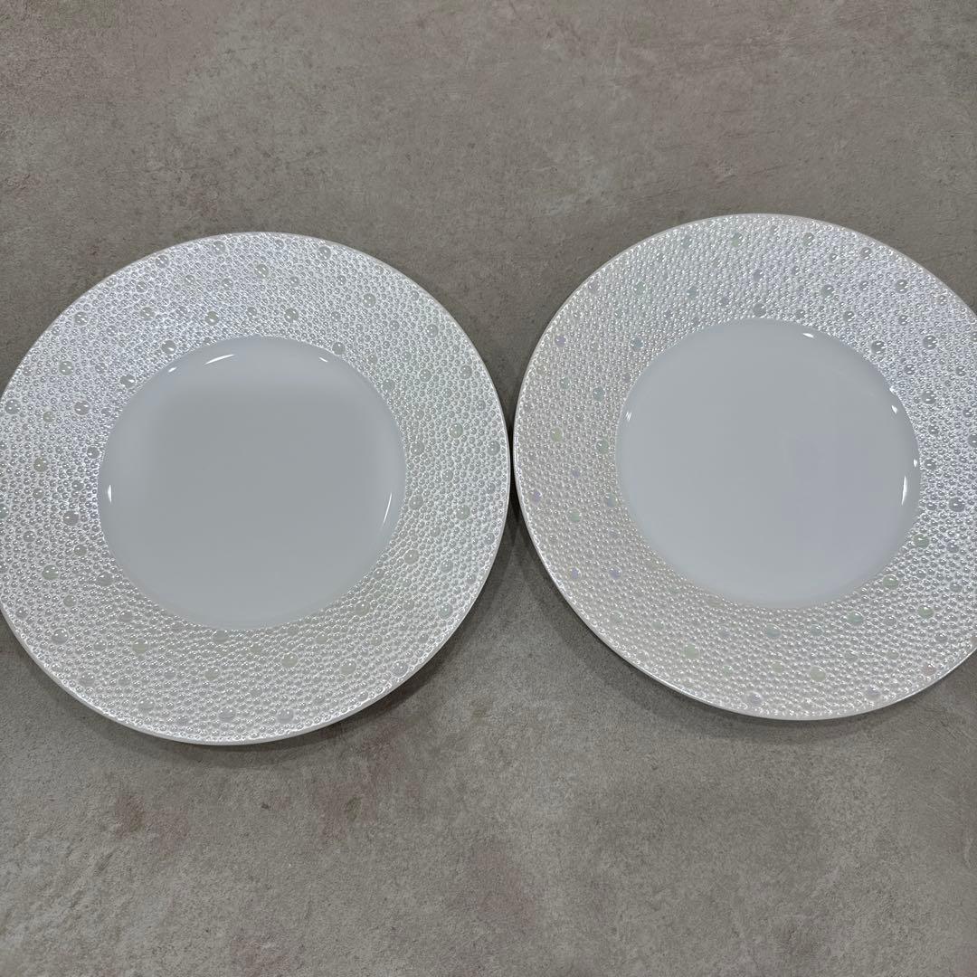 【未使用】エキュム パール デザートプレート 21 cm 2枚セット