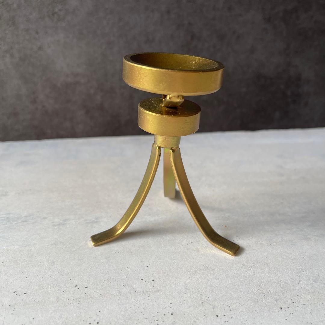 回転式 台座 マットゴールド スフィア