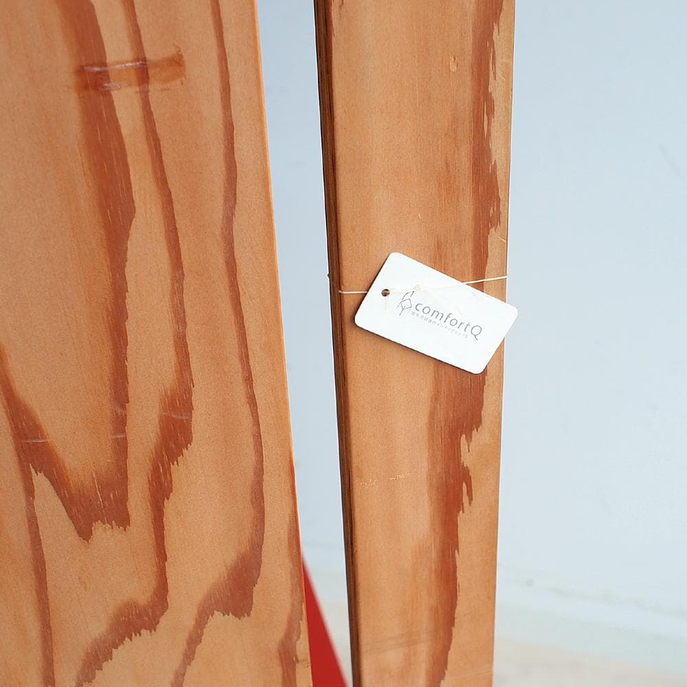 唐松材 ハンガーラック/シェルフ リノリウム天板 ワードローブ ZR24119