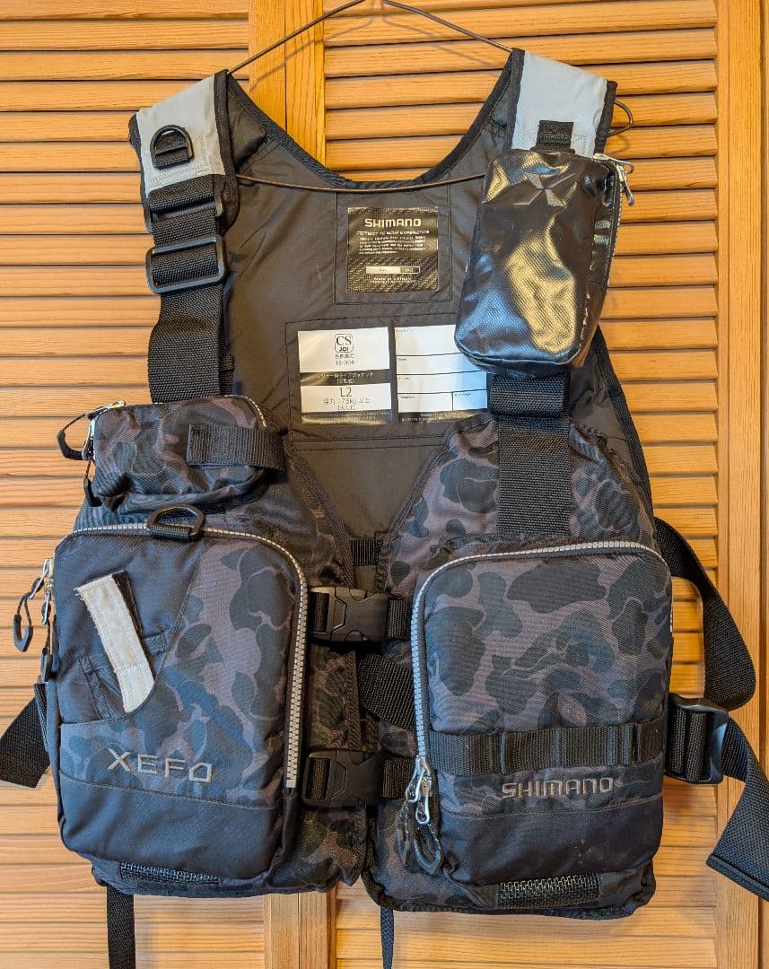 SHIMANO XEF0 フィッシングベスト カモフラ 美品
