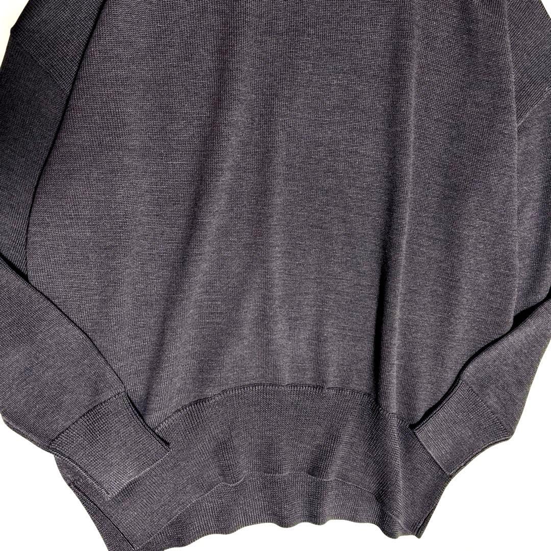 極美品/エブリデイアイライク定価3万ベーシックニット　クルーネック　ブラウン