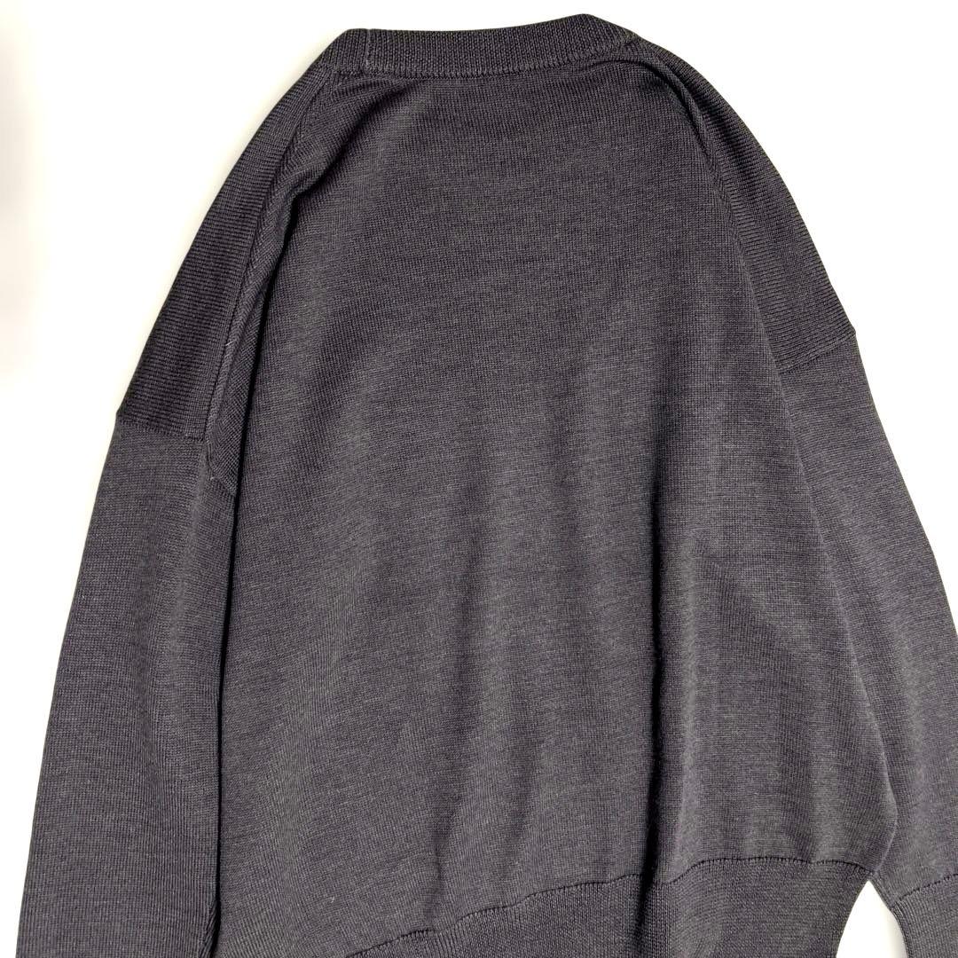 極美品/エブリデイアイライク定価3万ベーシックニット　クルーネック　ブラウン