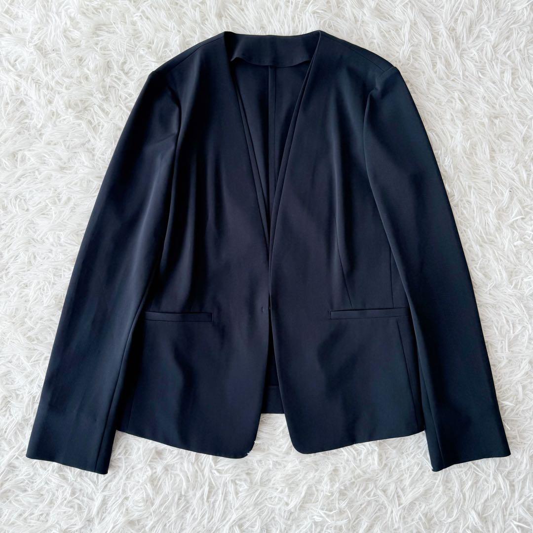 Green Label Relaxing セットアップスーツ ノーカラー 洗える