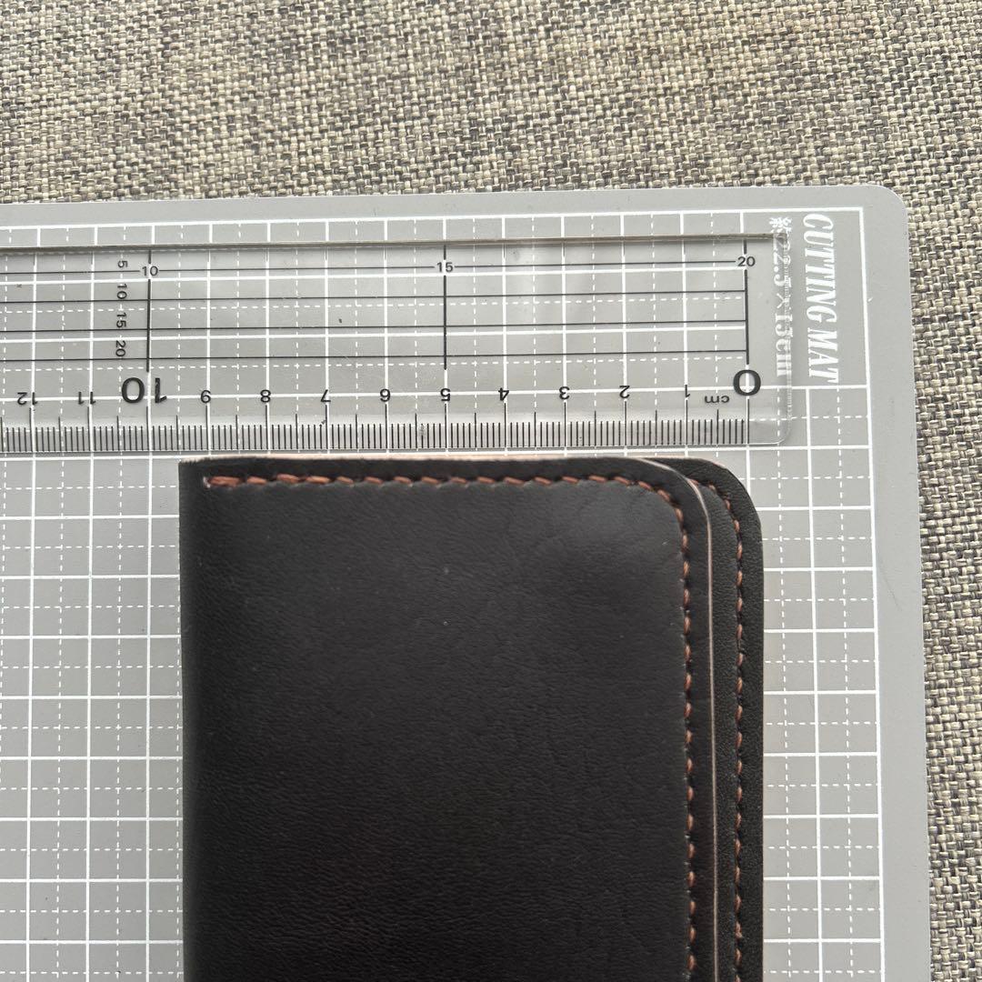トラッカーウォレット ブラック タンニン鞣し 牛革 ハンドメイド 長財布