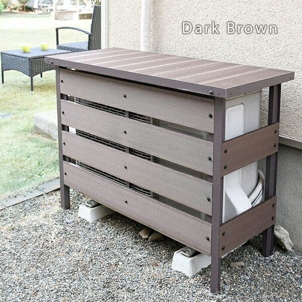 [tora様ご予約取置中] YAMAZEN 人工木エアコン室外機カバー 未開封品