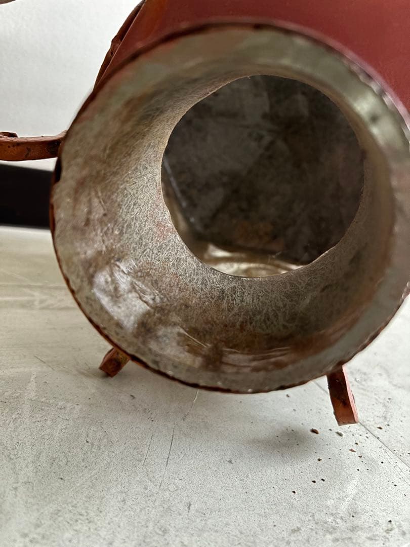 古いガーデンライト　スタンドライト　外灯　門灯　アイアン　電笠　レトロ照明