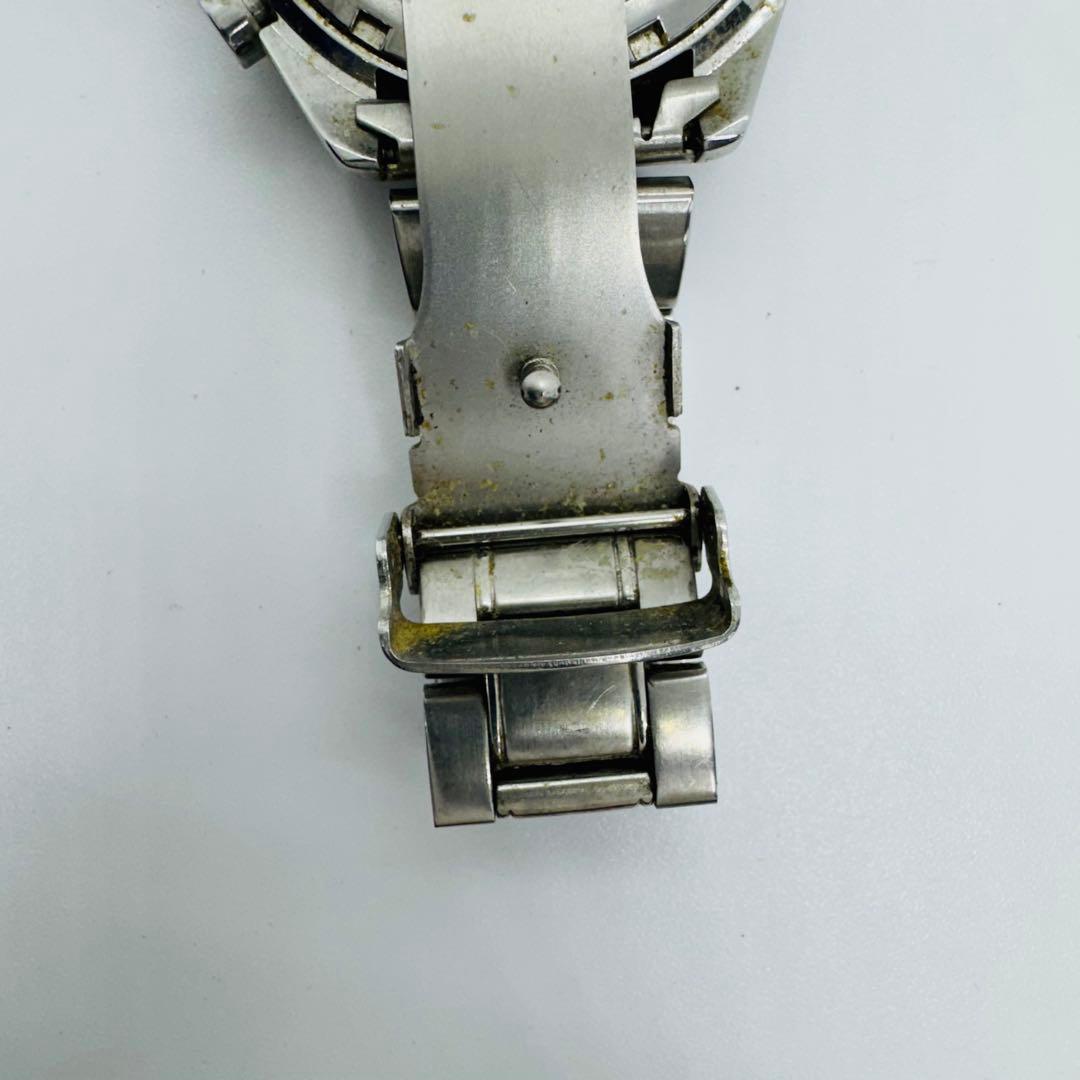 ✨TECHNOS✨テクノス✨クロノグラフ✨クォーツ✨ブラック文字盤✨腕時計✨