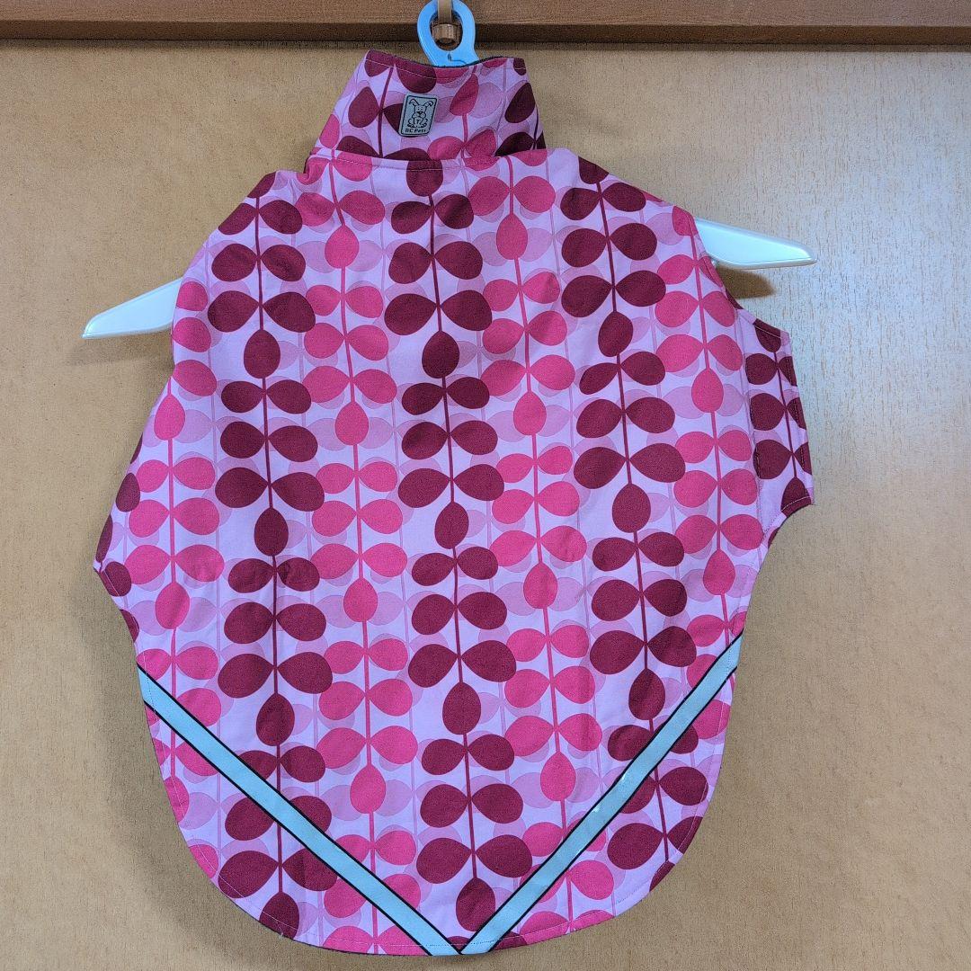 RC Pets 　犬用防水コート（裏フリース） ピンク葉っぱ模様 レアカラー