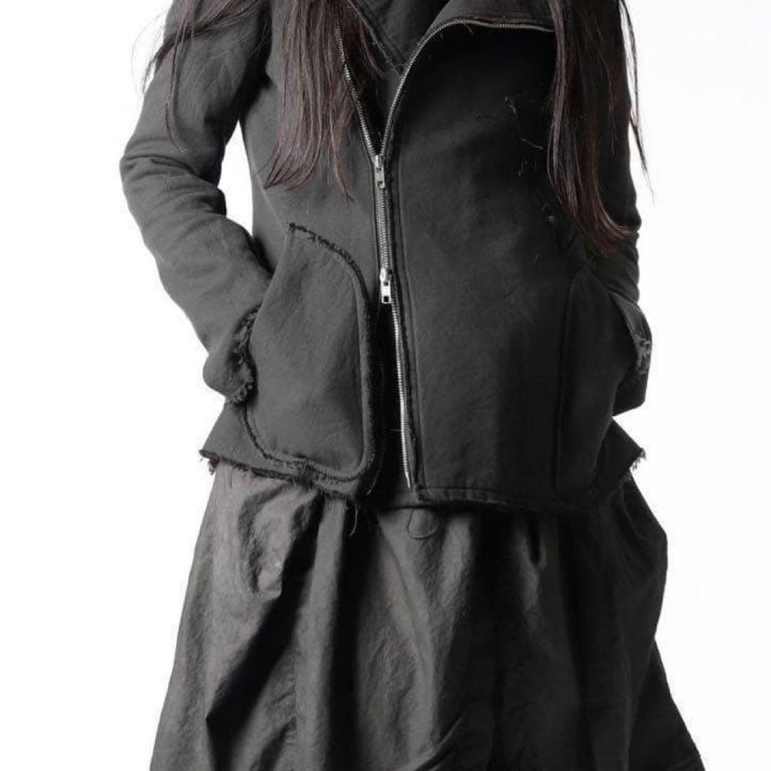 【フォロー割引適用】ヌード マサヒコマルヤマ ライダースジャケット S チャコー