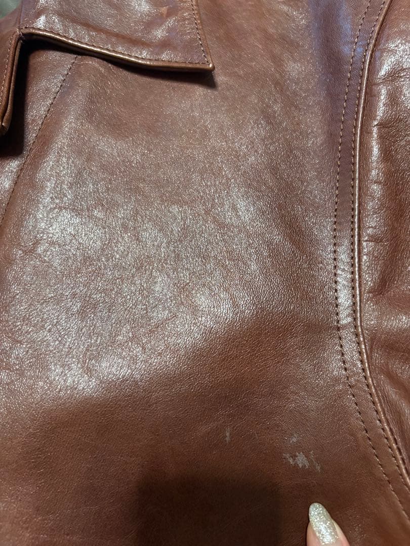 FULL COUNT レザージャケット　サイズ38 ブラウン