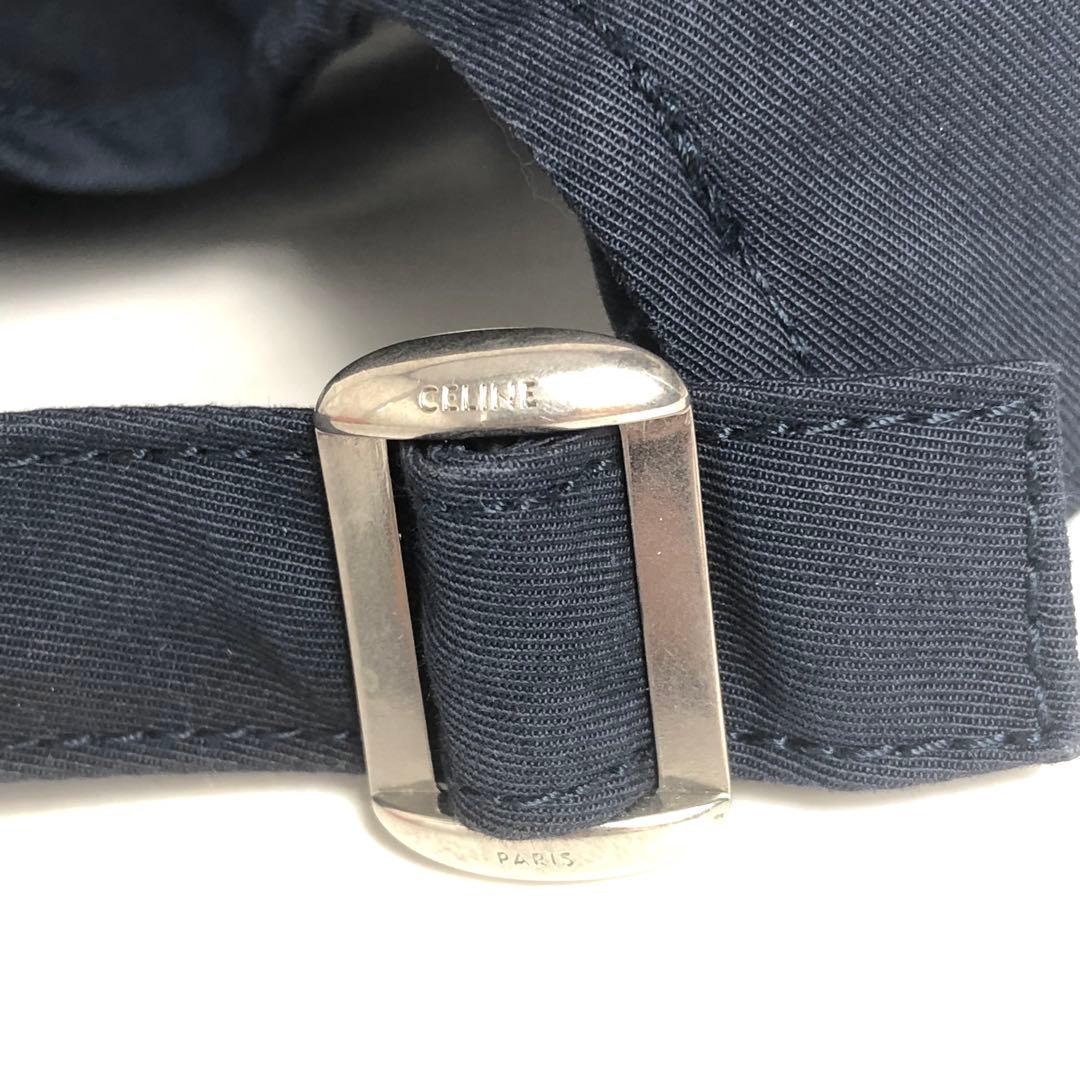 CELINE セリーヌ キャップ 帽子 ネイビー ベージュ バイカラー