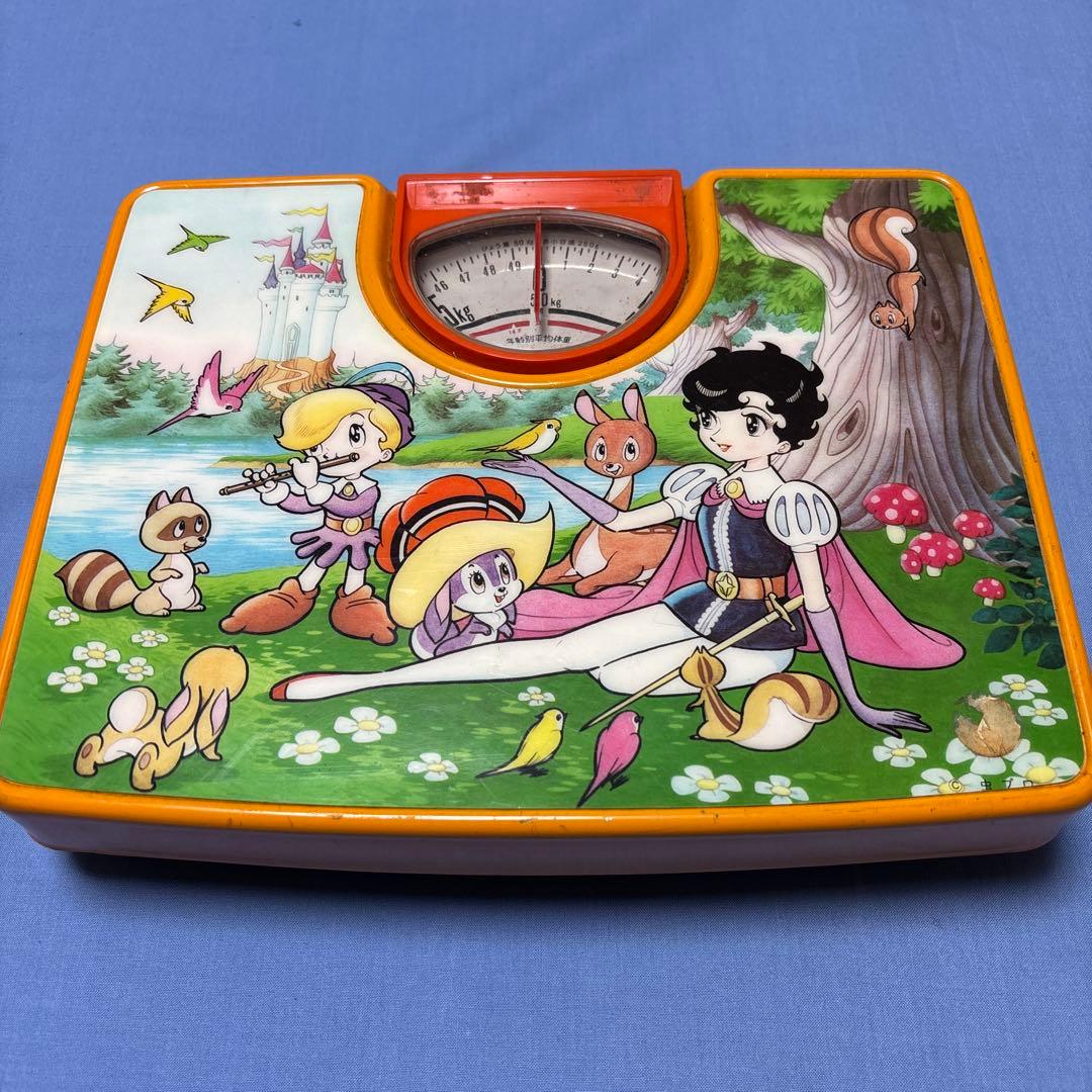 リボンの騎士 レトロ　体重計　当時物　手塚治虫